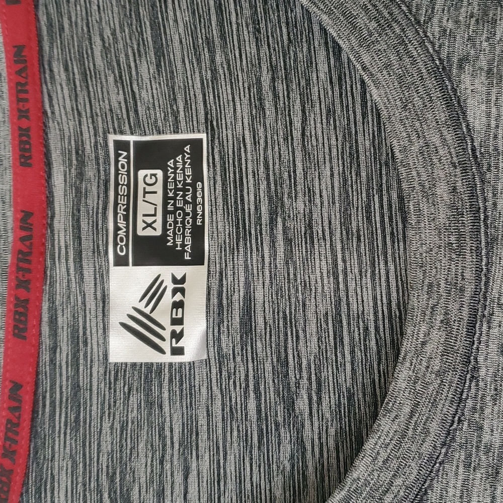 Rbx Reebok Gray Workout X Train Shirt - Picture 2 of 3